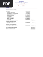 Statement of Cash Flow