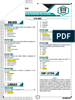 6to Primaria - 3er Examen Letras - 15 de Abril - Claves