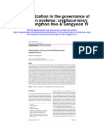 Decentralization in The Governance of Blockchain Systems Cryptocurrency Cases Kyungmoo Heo Sangyoon Yi Full Chapter