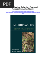 Microplastics Behavior Fate and Remediation John Pichtel Full Chapter