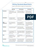 Informational Writing Rubric For 7th Grade