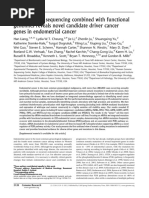 2012-9..4-Whole-Exome Sequencing Combined With Functional Genomics Reveals Novel Candidate Driver Cancer Genes in Endometrial Cancer