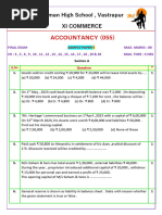 Sample Paper 5 (Final Exam XI Accountancy)