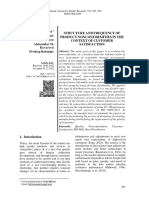 Structure and Frequency of Product Nonconformities in The Context of Customer Satisfaction