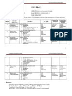 MSC Nursing Second Year UNIT - PLAN