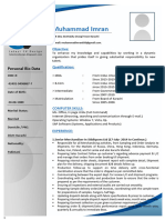 Muhammad Imran: Personal Bio Data