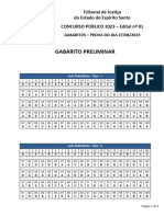 TJ Es 2023 Juiz Substituto Gabaritos para Publicacao