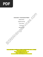 Nurs FPX 4900 Assessment 1 Assessing The Problem Leadership Collaboration Communication Change Management and Policy Considerations