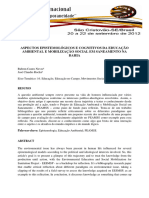 Aspectos Epistemológicos E Cognitivos Da Educação Ambiental E Mobilização Social em Saneamento Na Bahia