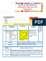 Sesión de Aprendizaje:: Creamos Sellos Con Verduras