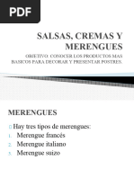 Postres - Salsas, Cremas y Merengues