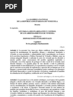 Ley para La Regularización y Control de Los Arrendamientos de Vivienda (Versión Final Sa Ncionada)