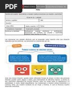 Ficha 03 Tercero Secundaria Emociones