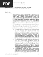 International Commercial Sale of Goods