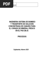 Alcance Ingenieria Sistema de Bombeo y Transporte de Solucion Concentrada de Cianuro