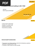 Principles of Internal Auditing To ISO17025