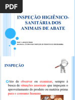 Inspeção Higiênico-Sanitária Dos Animais de Abate