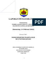 LAPORAN PENGEMBANGAN DIRI DIKLAT Penerapan Pembelajaran Kreatif & Inovatif Dalam Era Kurikulum Merdeka2 WAWAN