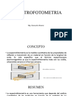 Espectrofotometria: Mg. Giancarlo Alvarez