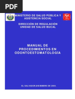 Manual de Procedimientos en Estomatologia (Salud Bucal)