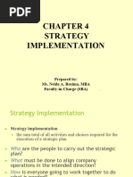 Chapter 4 Strategy Implementation