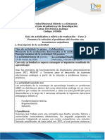 Guia de Actividades y Rúbrica de Evaluación - Unidad 2 - Fase 2 - Presenta La Solución Al Problema Del Circuito Con Transistores Unipolares