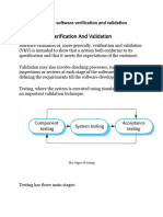 Question Software Varification and Validation