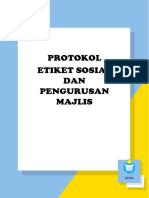 Protokol, Etiket Sosial Dan Pengurusan Majlis