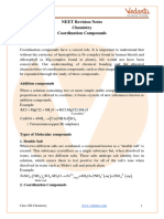 Coordination Compounds Class 12 Notes NEET Chemistry (PDF)