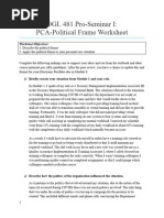 Final 4 Political Frame Worksheet 1