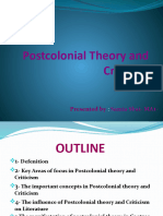 Postcolonial Theory and Criticism