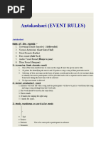 Antakashari (EVENT RULES)