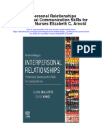 Interpersonal Relationships - Professional Communication Skills For Canadian Nurses Elizabeth C Arnold Full Chapter