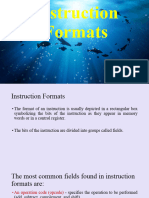 Instruction Formats