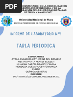 2º Práctica - Tabla Periódica