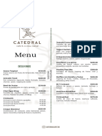 Menu Catedral Cafe