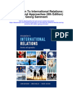 Introduction To International Relations Theories and Approaches 8Th Edition Georg Sorensen Full Chapter