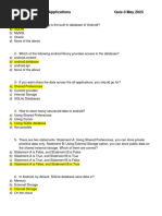 Mobile Applications Quiz 3 - Model Answer