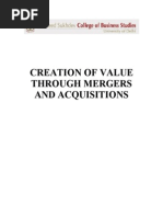 Mergers and Acquisitions