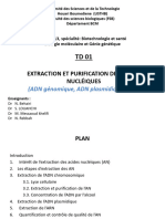 TD1 Biologie Moléculaire Et Génie Génétique