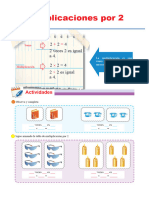 Multiplicaciones Por 2 para Primero de Primaria