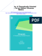 Ethnography A Theoretically Oriented Practice 1St Ed Edition Vincenzo Matera Full Chapter