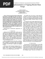 Design and Implementation of Tipping-Bucket Rain Gauge