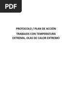 Protocolo Plan de Acción Calor Extremo Olas de Calor Trabajo en Altas Temperaturas