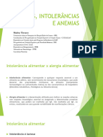 Alergias, Intolerâncias e Anemias