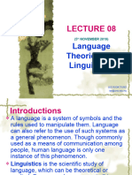 Lecture08 - Langua Linguistics