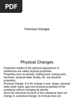 Chemical Changes