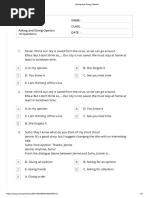 Uh Kelas 11 Asking and Giving Opinion