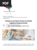 Técnicas Da Terapia Cognitivo-Comportamental - Veja As Principais!