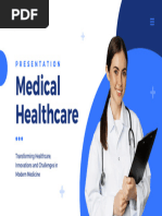 Blue White Modern Medical Healthcare Presentation